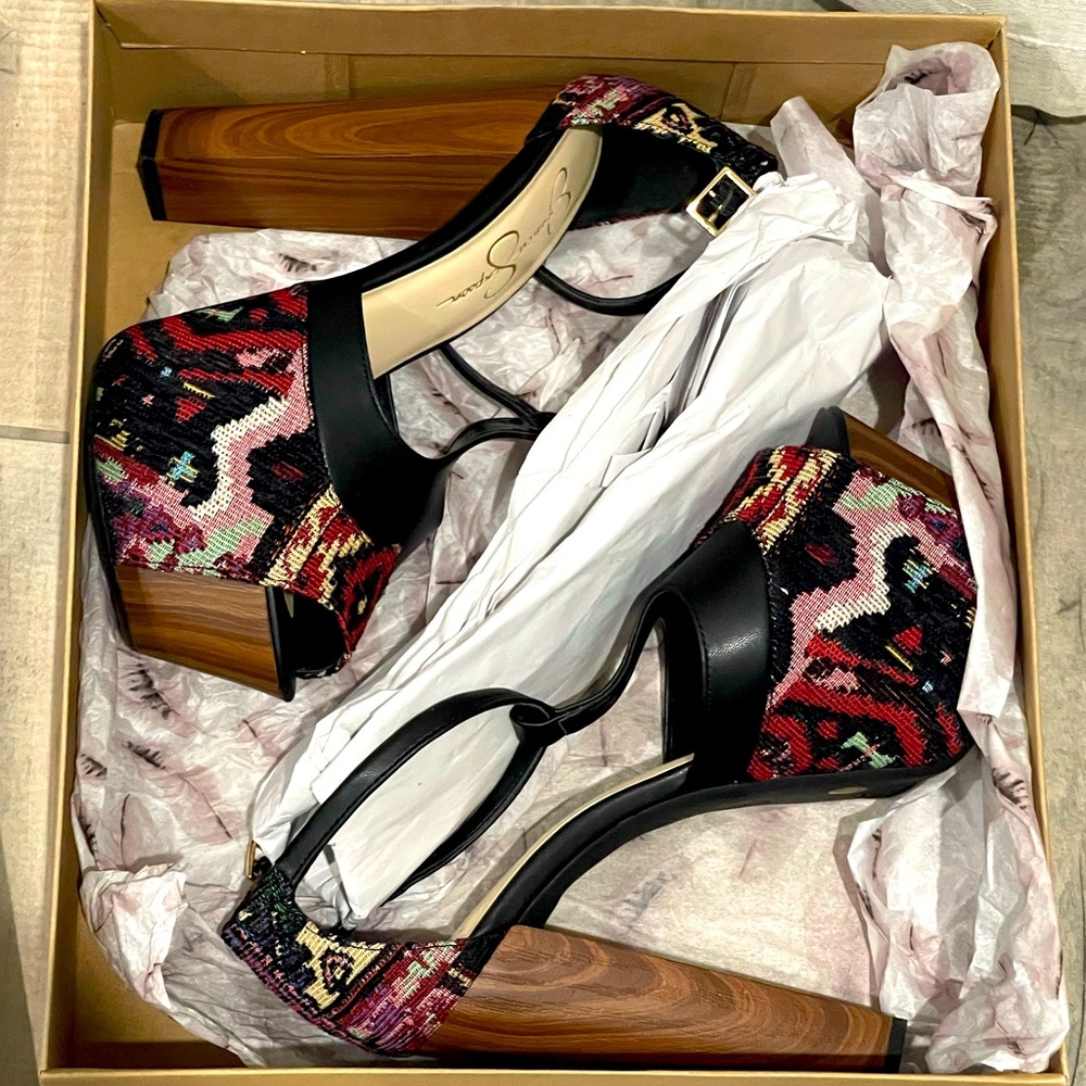 Js- Danny Size 8m 5 1/2 In Heels - image 4